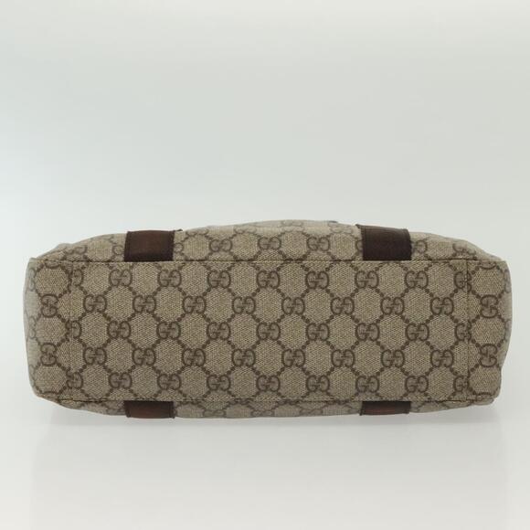 GUCCI GG Supreme Tote Bag Pvc Beige Silver - Picture 11 of 16